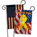 Breeze Decor 2 Piece Support Our Troops Americana Military Impressions Decorative Vertical 2-Sided Polyester Flag Set Metal | Wayfair