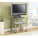 Classic Glass TV Stand in Glass Finish - Convenience Concepts 157004