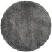 "California Shag Collection 8'-6"" X 8'-6"" Round Rug in Dark Grey - Safavieh SG151-8484-9R"