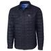 Kansas City Royals Cutter & Buck Rainier Shirt Full-Zip Jacket - Navy