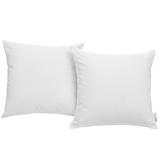 Convene Two Piece Outdoor Patio Pillow Set in White - East End Imports EEI-2001-WHI