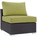 Convene Outdoor Patio Armless in Espresso Peridot - East End Imports EEI-1910-EXP-PER