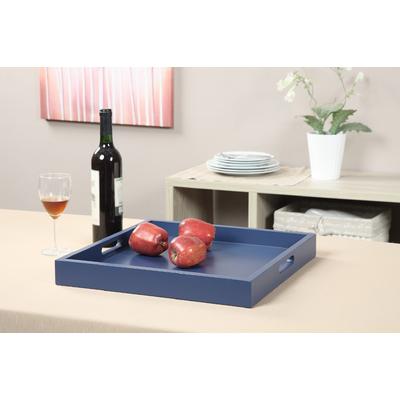 Palm Beach Tray in Blue Finish - Convenience Concepts 139900BE