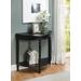 French Country Entryway Table in Black Finish - Convenience Concepts 6042182BL