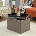 Accent Storage Ottoman in Grey Finish - Convenience Concepts 143523GY