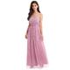 Women's Lace Dress Wedding Bridesmaid Party Prom Ball Gown Sleeveless Cocktail Pageant Long Maxi Dance Evening Dresses Princess Slim High Waist A-Line Tulle Christmas Dress Pale Mauve US 16 / UK 20