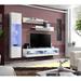 Orren Ellis Liddell Floating Entertainment Center for TVs up to 70" Wood in White | Wayfair 642B5F21B4F443EE8E1F983A55624EC2