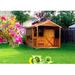 Cedarshed Clubhouse 8ft W x 12ft D Western Red Cedar Wood Storage Shed in Brown | 105 H x 96 W x 144 D in | Wayfair CH812