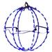 Kurt S. Adler 50504 - 6"BLUE LED FOLDABLE METAL SPHERE Hanging Christmas Light Sphere