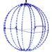 Kurt S. Adler 50524 - 12"BLUE LED FOLDABLE METAL SPHERE Hanging Christmas Light Sphere