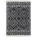 Black/White 26 x 1.5 in Area Rug - CosmoLiving by Cosmopolitan Mason Shag Tribal Sable Area Rug Polypropylene | 26 W x 1.5 D in | Wayfair