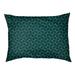 Tucker Murphy Pet™ Byrge Hexagonal Lattice Dog Pillow/Classic Polyester in Green/Blue/Black | 9.5 H x 28 W x 18 D in | Wayfair