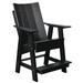 Wildridge Contemporary High Adirondack Chair Plastic/Resin in Red/Black | 45 H x 33 W x 18 D in | Wayfair LCC-319-CARDINAL RED-BLACK