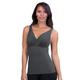 Belly Bandit Women's Mother Tucker Nursing Tank - Discreet Breastfeeding Top - Grey, Large