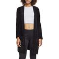 Urban Classics Women's Ladies Oversize Chenille Cardigan Sweater, Black (Black 00007), S