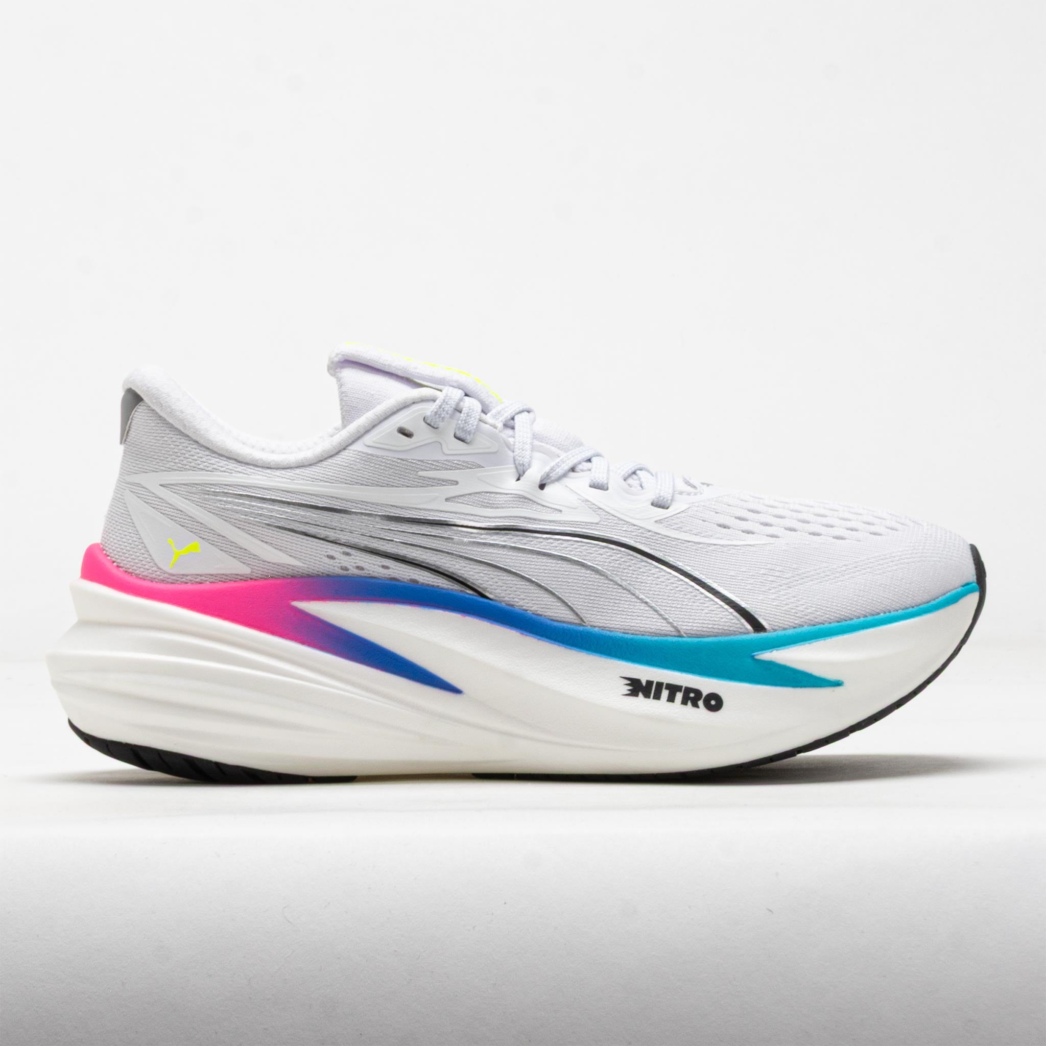 Puma MagMax NITRO 2 Women's Running Shoes White/Ultra Blue/Poison Pink