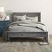 Grain Wood Furniture Greenport Solid Wood Platform Bed Metal in Gray | 49.75 H x 65 W x 85.5 D in | Wayfair GP0340