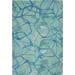 Nourison Symmetry SMM05 Aqua 5'x8' Area Rug - Nourison SMM05