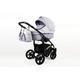 Lux4Kids Stroller Pram Pushchair 3in1 2in1 Buggy Car seat Car seat Baby seat Sports seat BlackOne Light Grey 2in1 Without car seat