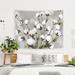 The Twillery Co.® Strayer PI Creative Art Cotton Ball Flowers I Tapestry in White | 26 H x 36 W in | Wayfair 084241EFEEE84C2884E95159023D35E1