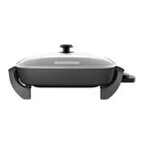 BLACK+DECKER Black + Decker Family Size Electric Skillet & Glass Lid, SK1215BC | 7.283 H x 18.898 D in | Wayfair