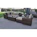 kathy ireland Homes & Gardens River Brook 8 Piece Outdoor Wicker Patio Furniture Set 08n in Slate - TK Classics River-08N-Grey