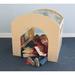 Whitney Brothers® Reading Hideaway w/ Storage in Brown/White | 38 H x 39 W x 39.5 D in | Wayfair WB0109