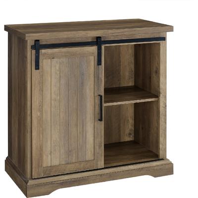 "32"" Modern Farmhouse Buffet in Rustic Oak - Walker Edison AF32ALGRDRO"