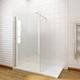 ELEGANT 760mm Walk in Shower Enclosure 8mm Easy Clean Glass Wet Room Shower Screen Panel with 1700x700mm Shower Tray + Waste