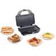 Salter EK2143FOUR XL 4-in-1 Snack Maker - Removable Non-Stick Cooking Plates, Panini Press, Electric Grill, Omelette/Waffle Iron, Toastie Maker, Sandwich Toaster, Deep Fill, Indicator Lights, 900 W