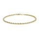 CARISSIMA Gold Women's 9 ct Yellow Gold Hollow 2 mm 40 PG Rope Chain Bracelet of Length 18 cm/7 Inch