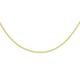 CARISSIMA Gold Unisex 9 ct Yellow Gold 1.9 mm Flat Curb Chain Necklace of Length 51 cm/20 Inch