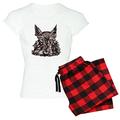 CafePress - Scottish Terrier - Womens Novelty Cotton Pajama Set, Comfortable PJ Sleepwear