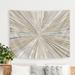 The Twillery Co.® Strayer Microfiber PI Creative Art Shimmering Light I Tapestry in Gray | 68 H x 80 W in | Wayfair