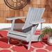 Millwood Pines Sesco Solid Wood Adirondack Chair Wood in Gray | 32.3 H x 51.9 W x 29.5 D in | Wayfair AE25047F0F534D70A17C31F17FCE36AD