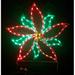Lori's Lighted D'Lites Large Poinsettia Holiday Lighted Display Metal in Green/Red | 37 H x 32 W in | Wayfair 200-PLC