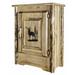 Loon Peak® Tustin 1 Door Accent Cabinet Wood in Brown/Green | 31 H x 24 W x 13 D in | Wayfair 8B0F5DAE3B374E2C895583DBCDA99D2E