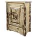 Loon Peak® Tustin 1 Door Accent Cabinet Wood in Brown/Green | 31 H x 24 W x 13 D in | Wayfair 42149163B18A45DA84B01AE11F4613AA