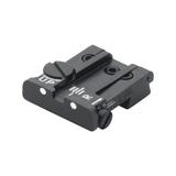 LPA TPU Adjustable Rear White Dot Sight Set For Colt Gov 1911-A1 Black TPU45CT30