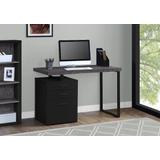 "Computer Desk / Home Office / Laptop / Left / Right Set-Up / Storage Drawers / 48""L / Work / Metal / Laminate / Black / Grey / Contemporary / Modern - Monarch Specialties I 7411"