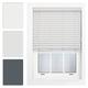 FURNISHED Window Venetian Blinds Faux Wood Venetian Blind 50mm Made to Measure, Grey Up To 135cm x 150cm
