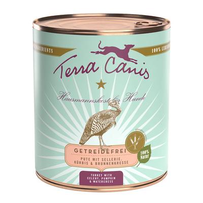 6x800g Terra Canis Getreidefrei mit Pute Hundefutter nass
