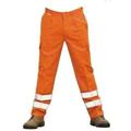 Protal Protex Flame Retardant A/S Orange Hi-Vis Cargo Work Trousers - FRA214CO (38" Tall, Orange)