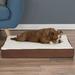 Orthopedic Memory Foam Dog Bed, 30" L X 20.5" W X 4" H, Brown, Medium