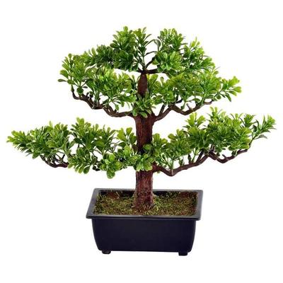 Vickerman 588659 - 10" Potted Murraya Bonsai Tree (TA192010) Unlit Bonsai Tree