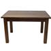 Bungalow Rose Graceville Solid Wood Dining Table Plastic in Gray/Brown | 30 H x 54 W x 34 D in | Wayfair DDBD86358ED44649874082ACAD03FB94