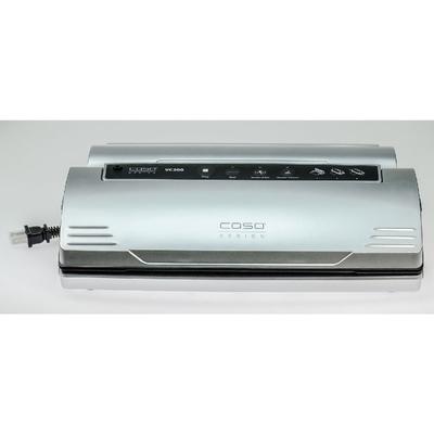 VC 200 Food Vacuum Sealer w/ Integrated Fold-Out Cutter, Roll Box, plus Set of Food Vacuum Bags & Rolls - Caso 11390-2-KIT