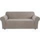 BellaHills Super Stretch Sofa Covers Couch Covers Sofa Slipcovers Furniture Protector for Sofas/Kids/Pets | Form Fitted Jacquard with Elastic Bottom, Thick Soft Non Slip (3 Seater，Taupe)