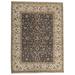 Brown/Gray 148 x 111 W in Rug - Bokara Rug Co, Inc. Hand-Knotted High-Quality Black & Ivory Area Rug Wool | 148 H x 111 W in | Wayfair