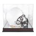 New York Jets Mahogany Helmet Logo Display Case with Mirror Back